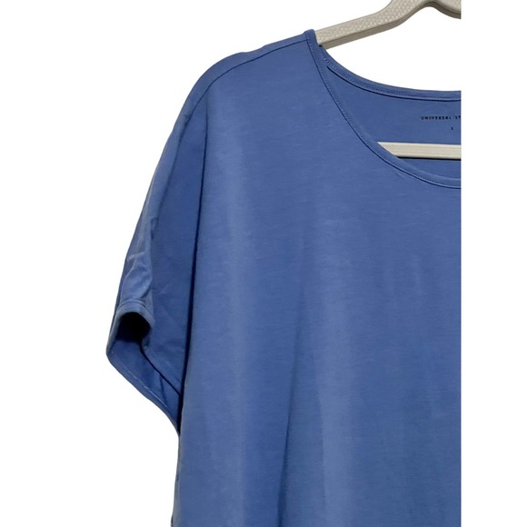 Universal Standard Geneva Dress Blue Asymmetric Large - Picture 3 of 5